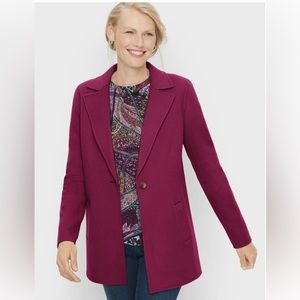 Talbots double faced wool
Blend red plum blazer